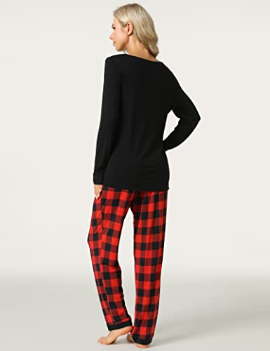 Image of GYS Women's Bamboo Viscose Long Sleeve Pajamas Set