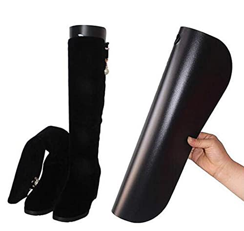 Bamboopack 2 Pairs 16Inch Black Plastic Women Boot Trees Shaper Form Inserts Thicken Long Automatic Stand Support Shaping Tool Tall Short Boot Knee High Shoes Boot Holder Hanger for Unisex