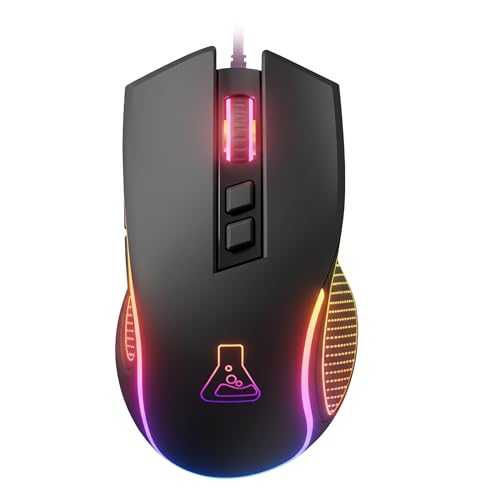 The G-Lab – Kult Thorium – Souris Gamer Filaire USB – Ultra Précise & Réactive, 12 800 DPI, 1000 Hz, 7 Boutons, 95g – Souris Gaming Personnalisable...
