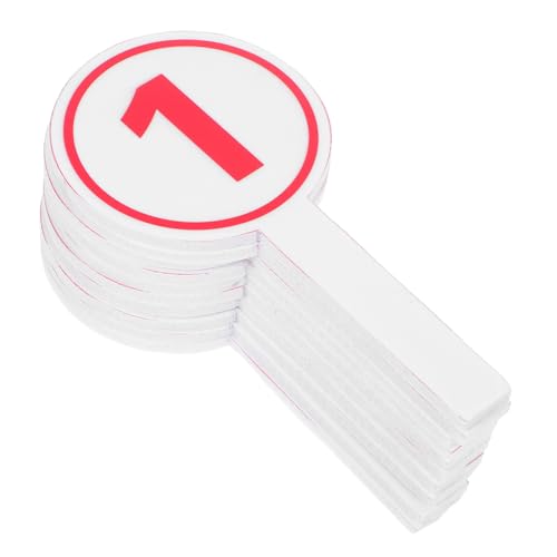 ARTIBETTER 10 Piezas Tablas de Puntuación Numeradas Competición Carteles de Mano para Votación y Marcaje Carteles de Póster Visibles para Eventos Deportivos y Interior y Exterior