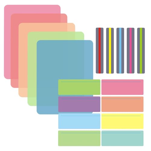 18pcs Dyslexia Overlays, Coloured Overlays for Dyslexia, Dyslexia Reading Sheets, Coloured Dyslexia Aids for Reading Beginner, Dyslexia, ADHD, Irlens Syndrome, Reduce Visual Stress