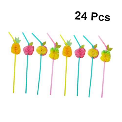 Set de 24 pitillos plásticos coloridos 3D para fiesta miniatura 7