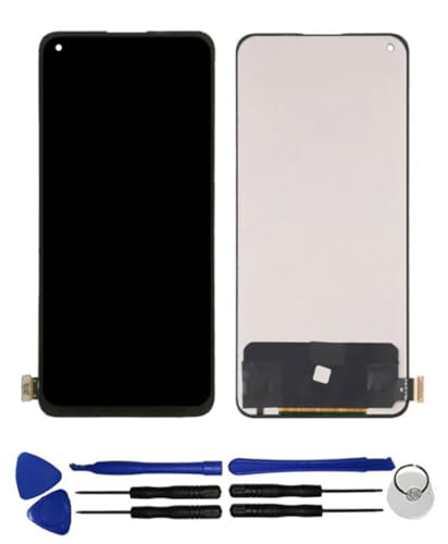 OYOG �K�p�Ώ� OnePlus Nord 2 5G (�w��F�؂Ȃ�), 1+ Nord2 5g DN2101, DN2103 LCD �t���p�l�� ��ʏC�������p �^�b�`�p�l�� �K���X �X�N���[���C���p�[�c �f�W�^�C�U �C���H��Z�b�g�t��(TFT)