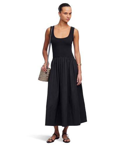 Madewell Women's Poplin Knit Mixy, Jet Black