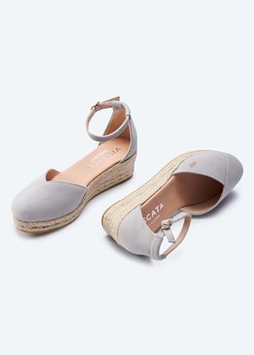 VISCATA Formiga Canvas Espadrille Sandal Wedges, Comfort and Style for Every Occasion, Size 5-12