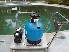 Image of WATERTECH SYSTEMS Swimming Pool FRP Bobbin Wound Filter 450 mm dia With Sand & Multiport Valve Top Mount Max flow Rate 10000ltr /hour, Heavy Duty Trolley,1HP swimming pool Pump