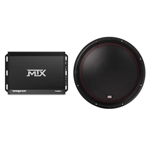 MTX Terminator 500-Watt RMS 2? Mono Block Class D Amplifier and MTX Audio 5515-44 55-Series 15