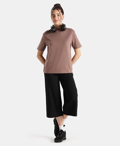 Image of Jockey A159 Women Super Combed Cotton Rich Oversized T-Shirt with Side Slits