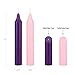 Mega Candles 4 pcs Unscented Christmas Advent Candles Set, Hand Poured Premium Wax Taper Candle 5 Inch x 3/4 Inch, Holidays, Occasions, Events, Festivities, Devotional, Church, Wreath, Party, Gifts
