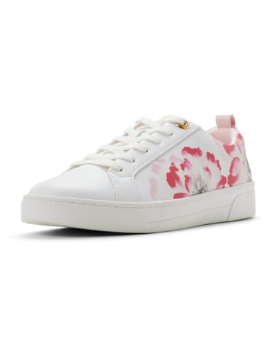 Image of Ted Baker Women's Alison Floral Leather Court Sneaker