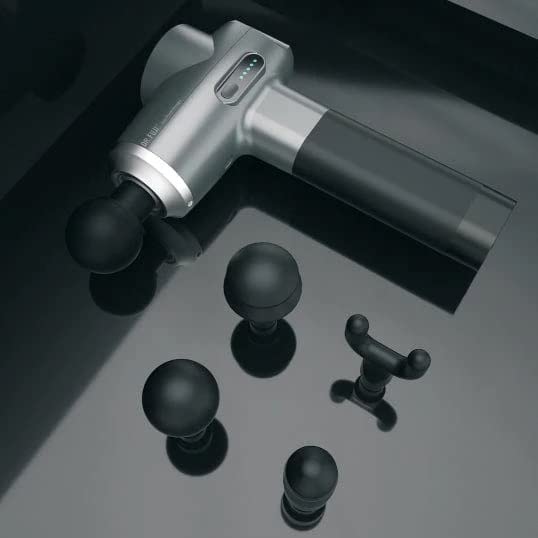 Dr. Fuji S6 Mini Deep Tissue Muscle Massage Gun - 6 Massage Heads, 5 Adjustable Speeds, Timer - Percussion Therapy for Whole Body