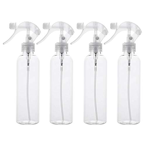 Preisvergleich Produktbild Cabilock Kunststoff Wassersprühflasche Klar Feinnebel Sprühgeräte Auslösen Leer Nachfüllbar für Reinigungslösungen Pflanzen Blumen Küche Salon Gartenzerstäuber 4St