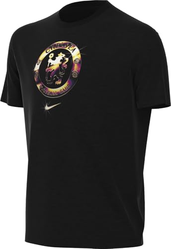 Nike FC Chelsea Camiseta de Fútbol para Niños Mayores, Negro, HJ4024-010, M