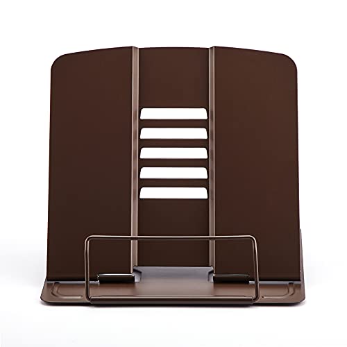 Mingzhe Suporte de livro de metal portátil suporte de livro ajustável 5 ângulos suporte de documento