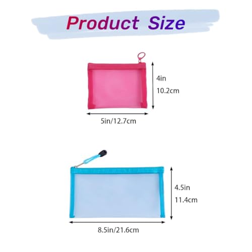 5 Pack Small Zipper Pouch for Purse & 5 Pack Mesh Pencil Pouches Mini Zipper Pouch Bags for Purse Organizer Pouches Small Travel Toiletry Pouch Bag Diaper Bag2