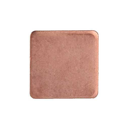 Richer-R Copper Heatsink Shim,10 pcs 20 * 20mm Copper Sheet Shim Piece Heat Sink Thermal Pad For GPU CPU Laptop (0.8mm)