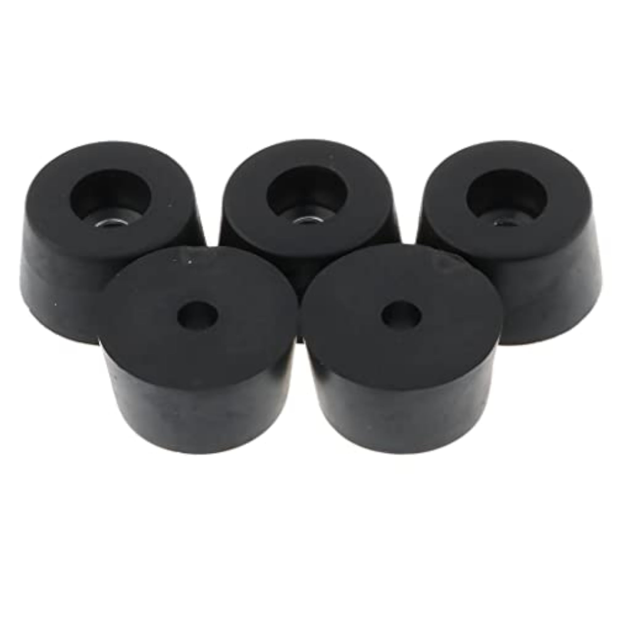 5pcs Round Black Bumpers Pads Rubber Feet, 33x19mm