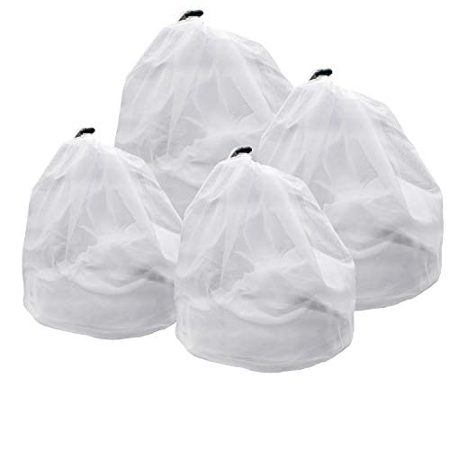 iAmotus 4 pcs Sacs en Tissu pour La Lessive sacs à Linge en Fine Maille Réutilisable de Utilisable en Machine à Linge pour la Lingerie Collant Chaussette et Sous Vêtement Cover
