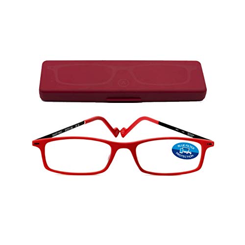 Get Discount Offer APTICA Smart Travel - Single Piece Reading GLASESS +1.00 +1.50,+2.00,+2.50,+3.00, 3.50 (Red, 3.50)