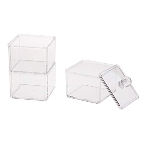 gazechimp 3 Empilhável Acrílico Transparente Compõem Caixa De Cosméticos Organizador Titular De Arma