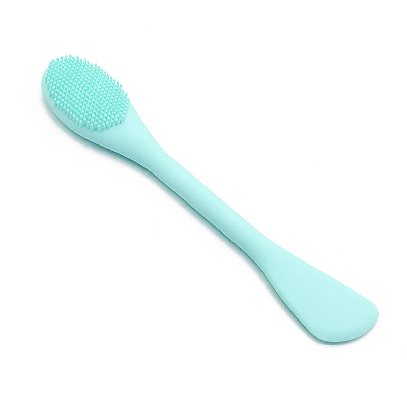 Giffy® Silicone Face Cleanser Massager Brush with Facial Stick Spatula Double-sided for Cleansing Exfoliating, Face Mask Applicator