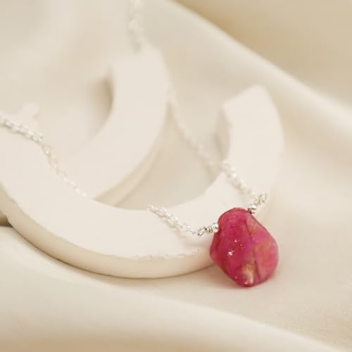 Gempires Nature’S Treasure Gempires Natural Raw Ruby Crystal Pendant Necklace For Women thumb #2