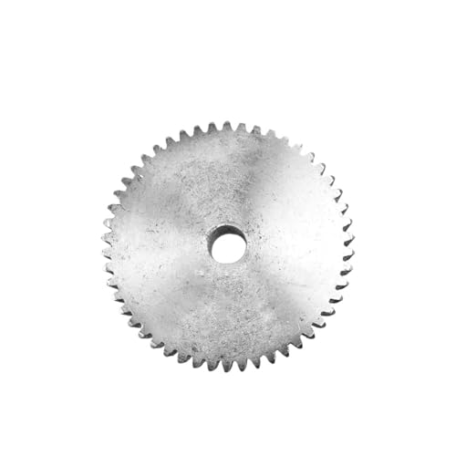 Bevel Gear Pinion Hardware Mechanical 1PC Spur Gear 1M 50/51/52/53/54/55/56/57/58/59T Rough Hole 8mm Gear Wheel 45# Steel Material Motor Gear Total Height 10mm(1M 55 Teeth)