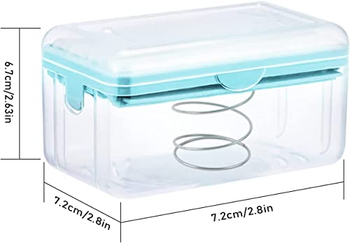 Image of Easy Cloth Plastic Washing Soap Roller Dispenser Case with Lid - Leakproof Soap Box, Roller Design, Durable, Portable & Easy to Use