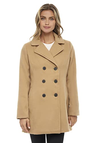 Sebby S.E.B Women's Peacoat, Double Breasted Pea Coat. Perfect Notched Collar Winter Wool for women outerwear jacket2