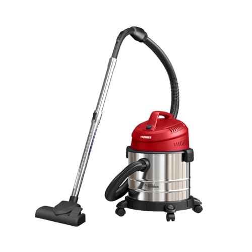 Eureka Forbes Wet & Dry Armor Vacuum Cleaner | 22 kPa High Power Suction | Blower Function | 20 litres Tank Capacity | High Strength Stainless Steel Body | 7 Multipurpose Accessories