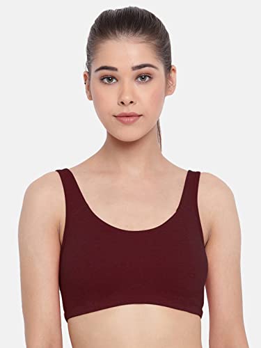 Image of Enamor Low Impact Women's Cotton Easy Everyday Bra - All Day Comfort Non Padded, Wirefree, High Coverage - SB06