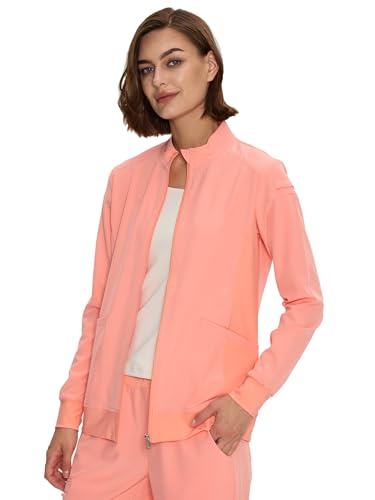 floralhue Scrub Jackets for Women, Zip Front...