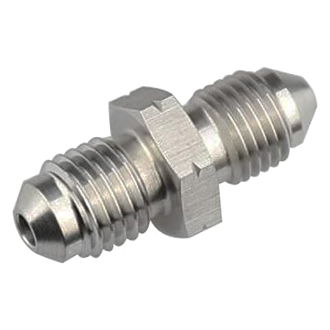 KRD PERFORMANCE Stainless Steel -3 AN Male Flare to M10 x 1.0 Male Metric Flare Brake Hose Fitting Connector Cover