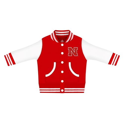 Creative Knitwear - Creative Knitwear NCAA Officially Licensed Nebraska Letterman Varsity Jacket for Baby, Red, 3-6 Months - Best Deal on Amazon