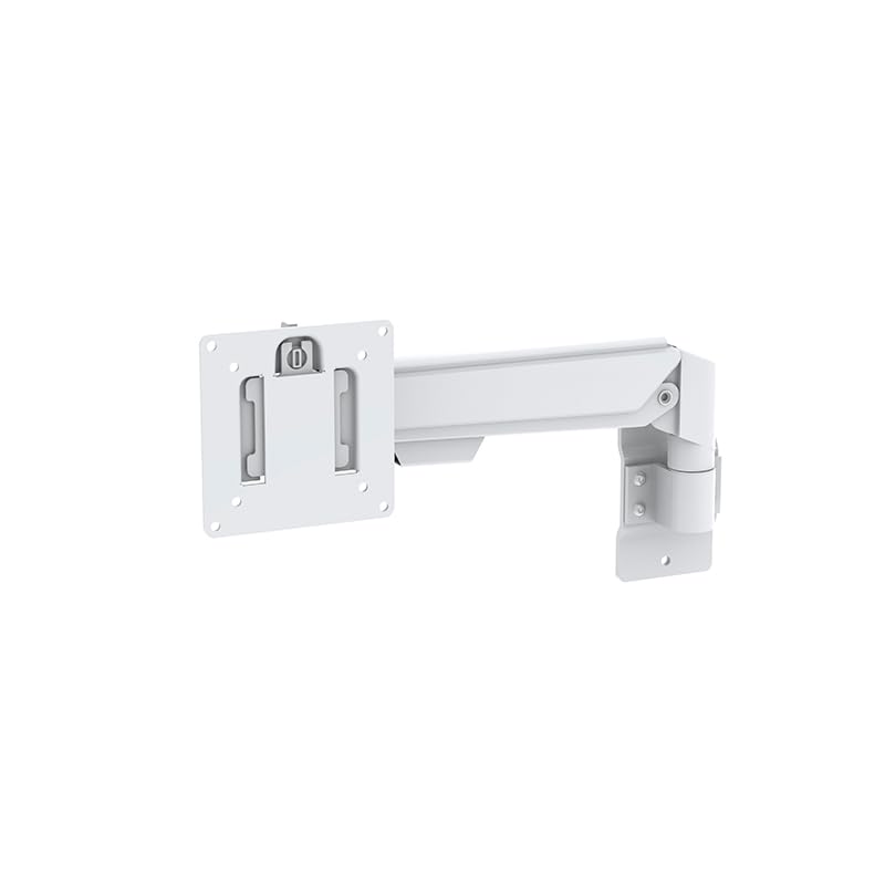 Approx Supporto TV Monitor Parete APPST20WH, per schermi da 10-32 pollici, con molla a gas, altezza regolabile, VESA 75x75/100x100