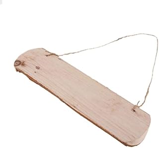 Fenteer Large Oval Wood Slices Barks, Blank Wooden Pieces Including Hanging Twine Handmade Painting Craft Rustic Wedding Decor - 11.42x3.03x0.87inch