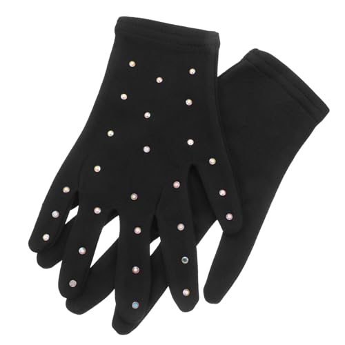 Decorative Stage Gloves for Girls Figure Skating Dance Gloves Breathable Comfortable Party Performance