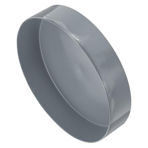 Image of uxcell 2pcs Rubber End Caps 300mm(11 13 /16 Inch) ID x 80mm(3 1 /8 Inch) H Vinyl Round Tube Bolt Cap Cover Screw Thread Protectors Light Gray