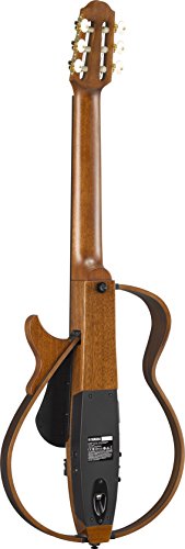 Image of Yamaha SLG200N NW Nylon String Classical Silent Guitar with Hard Gig Bag, Natural | 52mm Wide-Neck Nylon SLG200NW, Yamaha Srt Pickup, Detachable Frame, Headphone Jack, Onboard Tuner