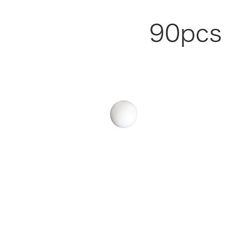 Miniatura 4 de Bolas de rodamiento de plástico sólido de polioximetileno (POM) Delrin de 0.787 in, 90 unidades