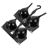 HIAKDOFT 2 Stück BH Mannequin aus Kunststoff Klein Schwarz mit Kleiderbügel Präsentationsständer für Damenunterwäsche Geeignet für Bekleidungsgeschäfte und Unterwäscheläden