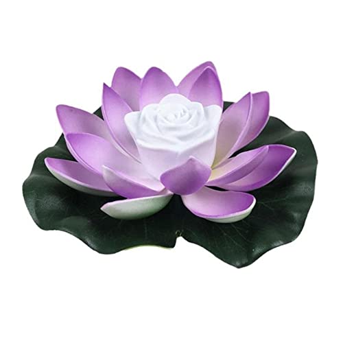 Lampe flottante haut de gamme violette luminaire étanche design pour extérieur épuré