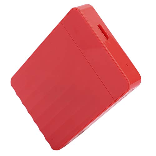 Carcasa para disco duro externo 2.5 pulgadas USB 3.0 roja miniatura 2