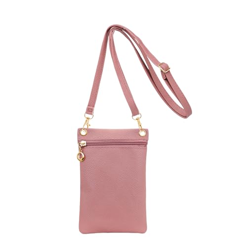 Aucuu Bolso Movil Mujer, Bolso Bandolera para Mujer, Bandolera Pequeña Mujer para Movil Piel PU, Bolso Bandolera para Teléfono Móvil, Bolsitos para Moviles Elegante,con Se Puede Separar Los Hombros