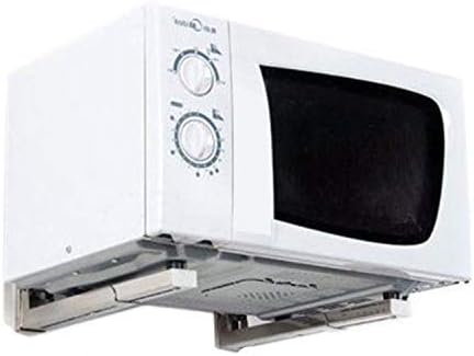 Avekin Strong and Heavy Universal Foldable Stretch Shelf/Rack/Wall Mount/Bracket for Microwave Oven OTG (White)