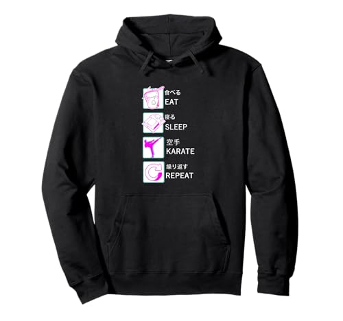 Karate Taekwondo Aikido Ju-Jutsu Kung-Fu eat sleep Kárate Sudadera con Capucha