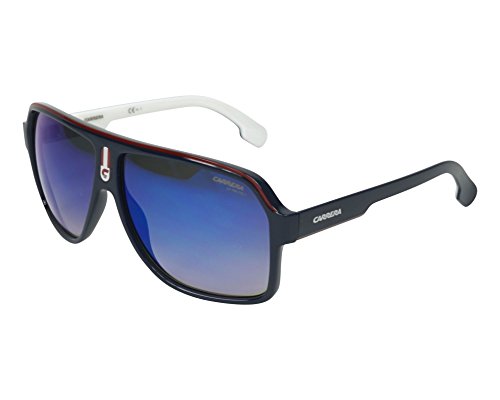 Carrera Men's CA1001/S Pilot Sunglasses, Blue RED, 62 mm