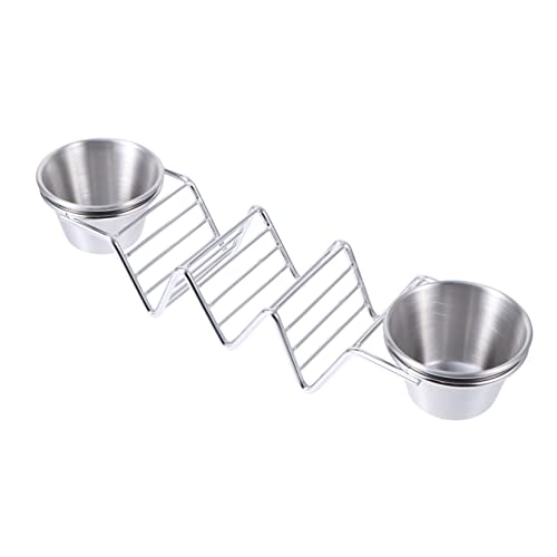 KICHOUSE 1pc Crepe Stand Taco Holder Home Taco Rack Taco Stand up Holder Taco Tray Holder Tacos De Mexican Taco Rack Taco Wire Holder Taco Shell Holder Homemade Stainless Steel Silver