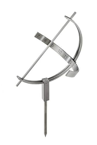 HISKA | Sonnenuhr massiv Edelstahl, Erdspieß - GA-800 HISKA | Sonnenuhr massiv Edelstahl, Erdspieß - GA-800