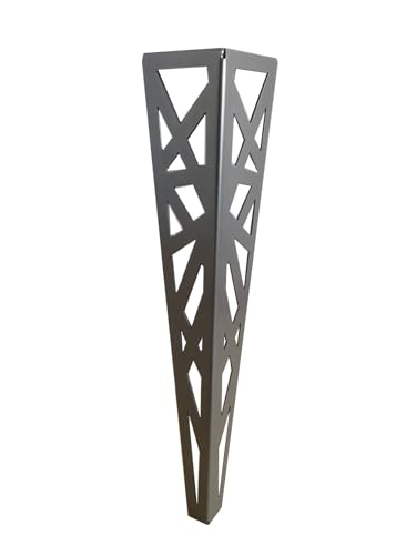 Forja Rafael Patas de Estilo Industrial para Mesa, Diseño Creativos, Metal Hierro (PM01 Gris Acero, 720)